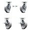 Service Caster 8 Inch Kingpinless Semi Steel Wheel Caster Swivel Locks 2 Brakes SCC, 2PK SCC-KP30S820-SSR-BSL-2-SLB-2 - alternate 1